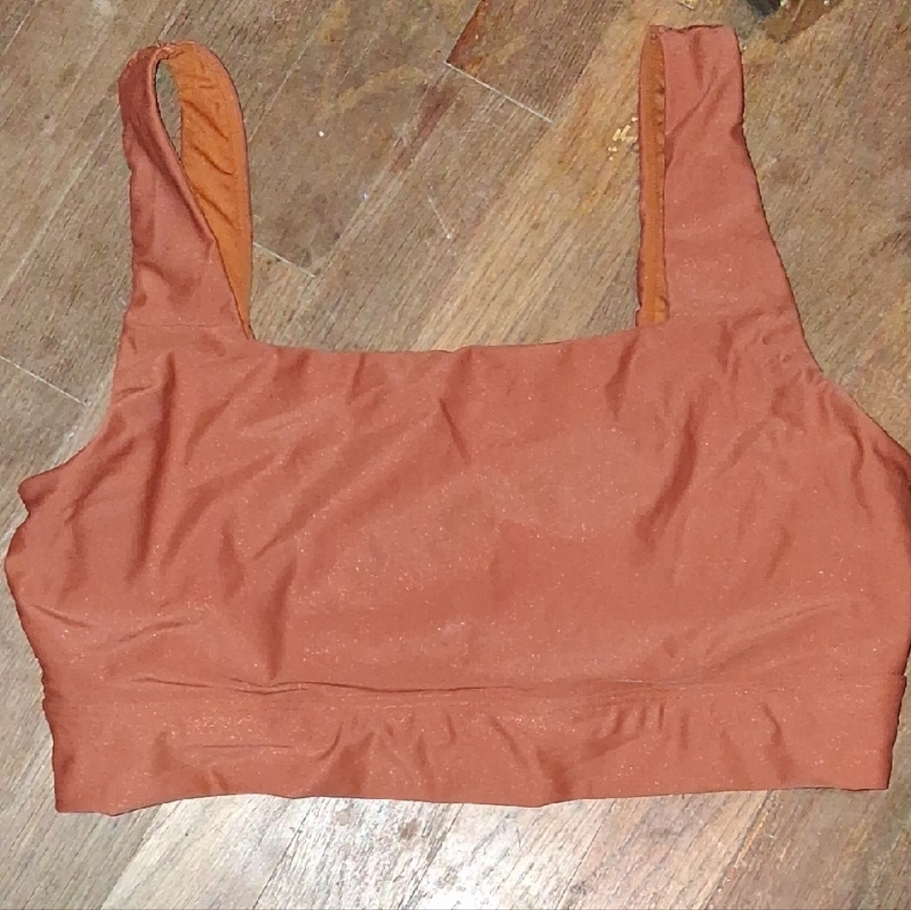 CALIA by Carrie Underwood Rust-Orange Sports Bra